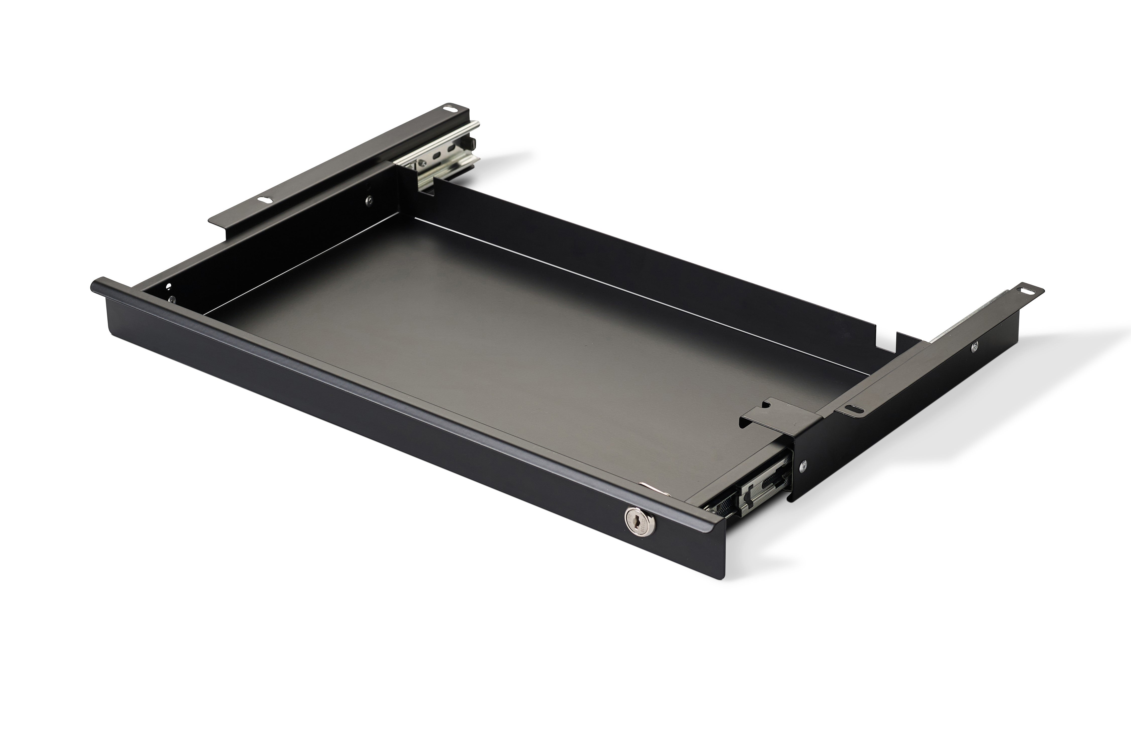 ninja under desk lockable drawer for use with height adjustable standing gaming desks