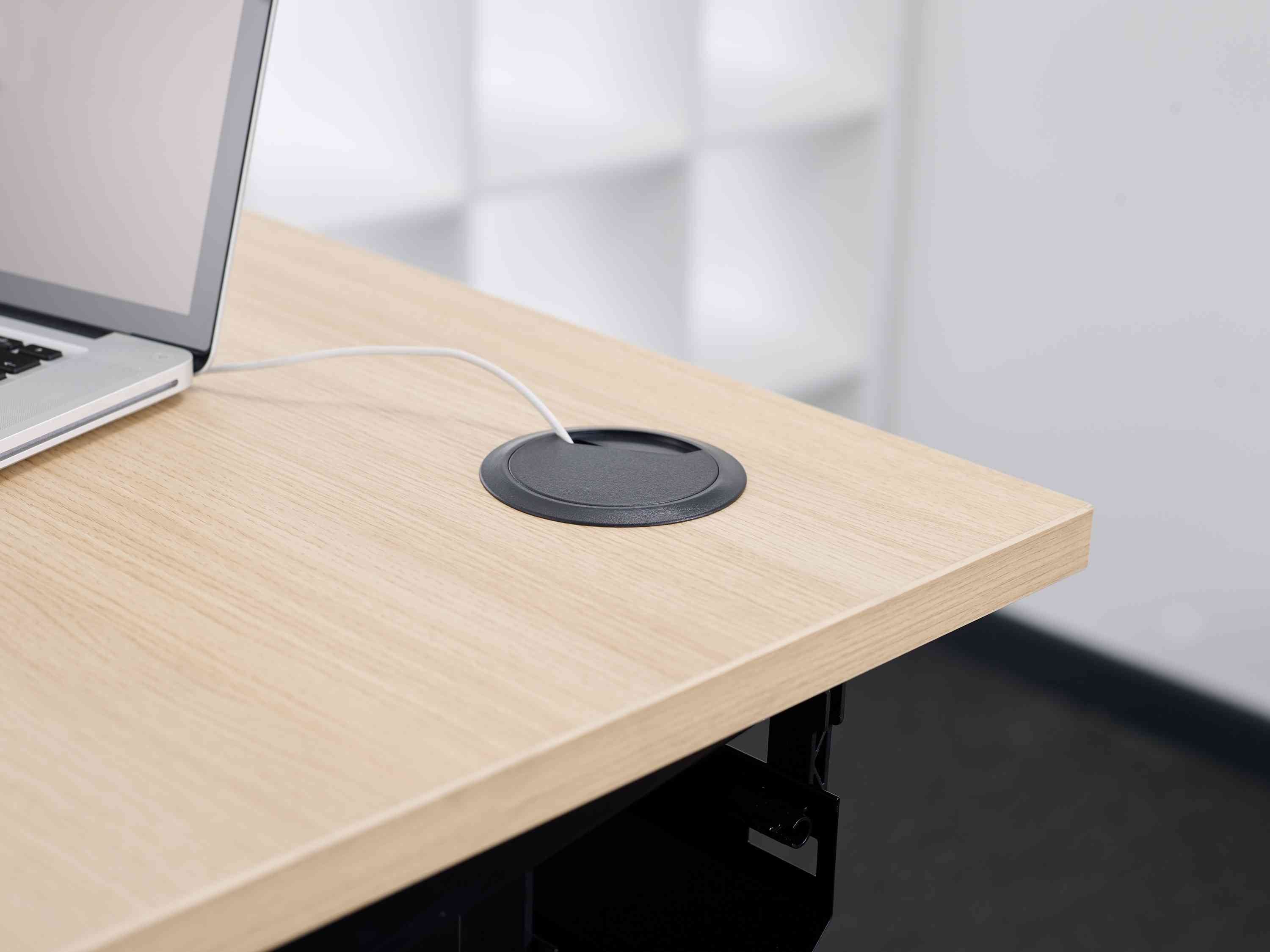 NINJA Cable Ports for height adjustable standing desktops