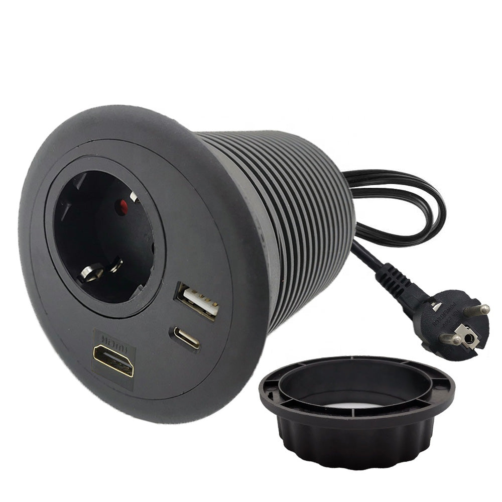 NINJA Desktop Multi-Outlet Power Point EU Black