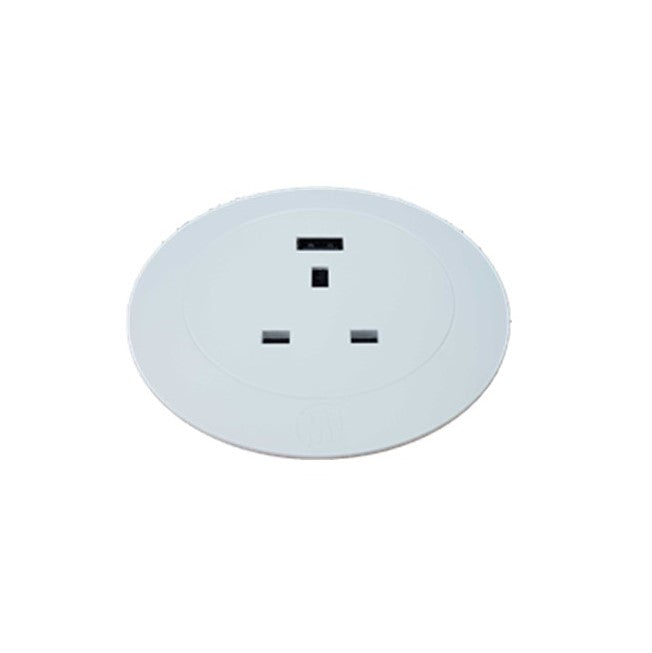 Desktop Power Outlet with single USB Smart-Charge