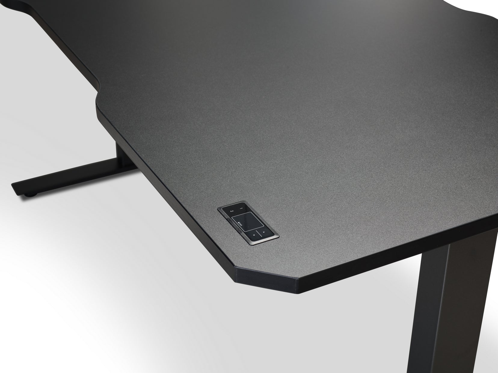 NINJA Professional gaming desktop chamferred corner and scallop details